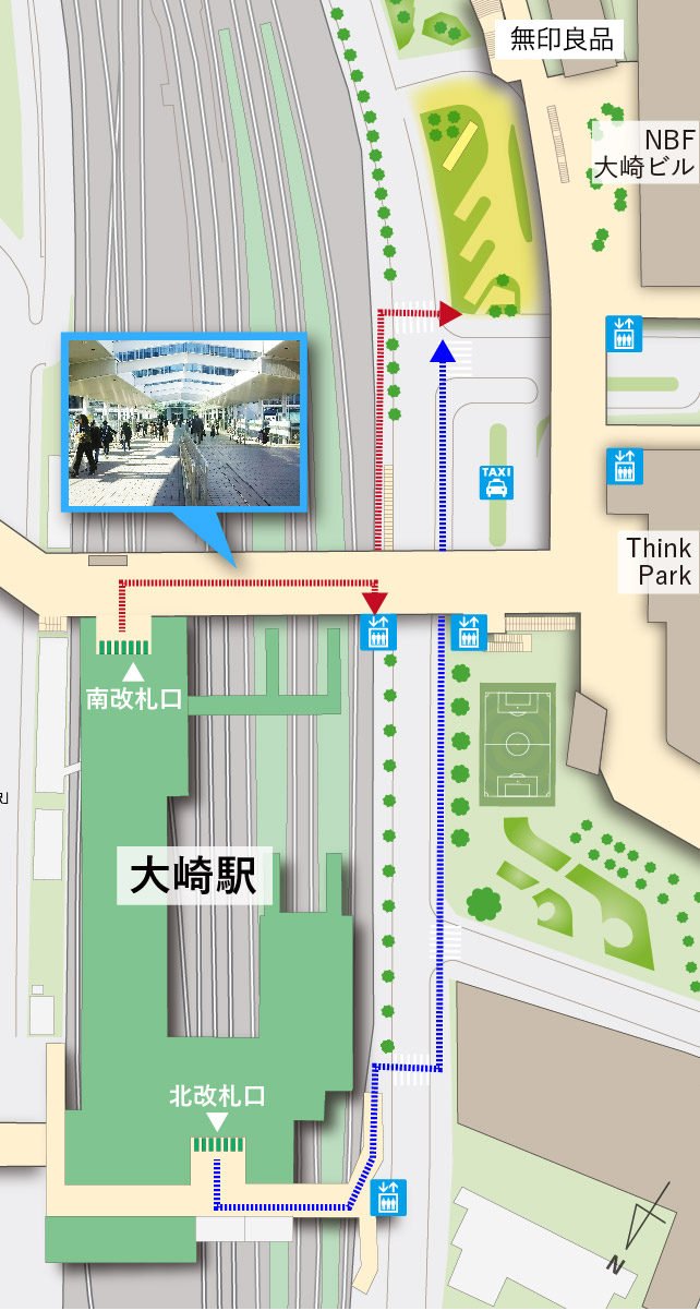 「大崎駅」南改札口